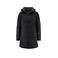 Chaqueta de invierno acolchada con capucha reciclada mujer Nordmont Woman. Color negro.