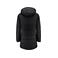 Chaqueta de invierno acolchada con capucha reciclada mujer Nordmont Woman. Color negro.