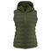 Chaleco acolchado con capucha reciclado mujer Woodlake Heights Vest Woman. Color moss green.