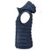 Chaleco acolchado con capucha reciclado mujer Woodlake Heights Vest Woman. Color azul marino.