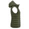 Chaleco acolchado con capucha reciclado mujer Woodlake Heights Vest Woman. Color moss green.