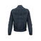 Cazadora bomber de piel reciclada mujer Heritage Jacket Woman. Color azul marino.