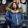 Chaqueta polar sherpa bicolor reciclada mujer Kingsley Woman. .