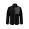Chaqueta polar sherpa bicolor reciclada mujer Kingsley Woman. Color negro.
