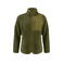 Chaqueta polar sherpa bicolor reciclada mujer Kingsley Woman. Color moss green.