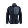 Chaqueta polar sherpa bicolor reciclada mujer Kingsley Woman. Color azul marino.