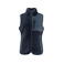 Chaleco polar combinada reciclada mujer Kingsley Vest Woman. Color azul marino.