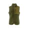 Chaleco polar combinada reciclada mujer Kingsley Vest Woman. Color moss green.