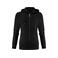 Sudadera con capucha y cremallera sostenible mujer Westwood Heights Woman. Color negro.