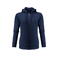Sudadera con capucha y cremallera sostenible mujer Westwood Heights Woman. Color azul marino.