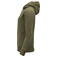 Sudadera con capucha y cremallera sostenible mujer Westwood Heights Woman. Color moss green.