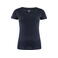 Camiseta premium ecol&oacute;gica mujer Twoville Woman. Color azul marino.