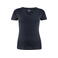 Camiseta cuello pico ecológica mujer Whailford Woman. Color azul marino.