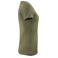 Camiseta cuello pico ecológica mujer Whailford Woman. Color moss green.
