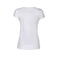 Camiseta cuello pico ecológica mujer Whailford Woman. Color blanco.