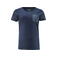 Camiseta con bolsillo orgánica orgánica mujer Walcott Woman. Color azul marino.
