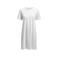 Camiseta vestido ecológica orgánica mujer American T-shirt Dress Woman. Color blanco.