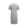 Camiseta vestido ecológica orgánica mujer American T-shirt Dress Woman. Color gris.