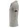Polo elástico single jersey orgánico mujer American Supreme Woman. Color gris.