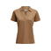 Polo sostenible mujer Scarsdale Polo Woman. Color gris rayado en blanco.