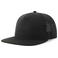 Gorra visera plana reciclada Bank five-s. Color negro negro.