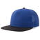Gorra visera plana reciclada Bank five-s. Color negro real.