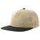 Gorra visera plana reciclada Bank five-s. Color negro caqui.