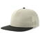 Gorra visera plana reciclada Bank five-s. Color gris claro negro.