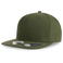 Gorra visera plana reciclada James. Color oliva.