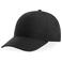 Gorra beisbol reciclada Recy six. Color negro.