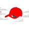 Gorra beisbol Atshot. Color rojo.