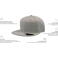 Gorra visera plana Atsnap. Color gris jaspeado.