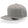 Gorra visera plana Atsnap. Color gris jaspeado.