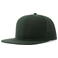 Gorra visera plana reciclada Snap back-s. Color verde botella.