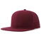 Gorra visera plana reciclada Snap back-s. Color rojo cardenal.