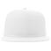 Gorra visera plana reciclada Snap back-s. Color blanco.