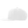 Gorra visera plana reciclada Snap back-s. Color blanco.