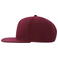 Gorra visera plana reciclada Snap back-s. Color rojo cardenal.