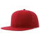 Gorra visera plana reciclada Snap back-s. Color rojo.