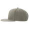 Gorra visera plana reciclada Snap back-s. Color gris.