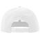 Gorra visera plana reciclada Snap back-s. Color blanco.