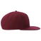 Gorra visera plana reciclada Snap back-s. Color rojo cardenal.