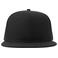 Gorra visera plana reciclada Snap back-s. Color negro.