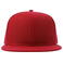 Gorra visera plana reciclada Snap back-s. Color rojo.