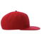 Gorra visera plana reciclada Snap back-s. Color rojo.