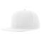 Gorra visera plana reciclada Snap back-s. Color blanco.