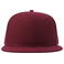 Gorra visera plana reciclada Snap back-s. Color rojo cardenal.