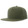 Gorra visera plana reciclada Snap five-s. Color oliva.