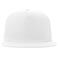 Gorra visera plana reciclada Snap five-s. Color blanco.