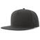 Gorra visera plana reciclada Snap five-s. Color gris oscuro.